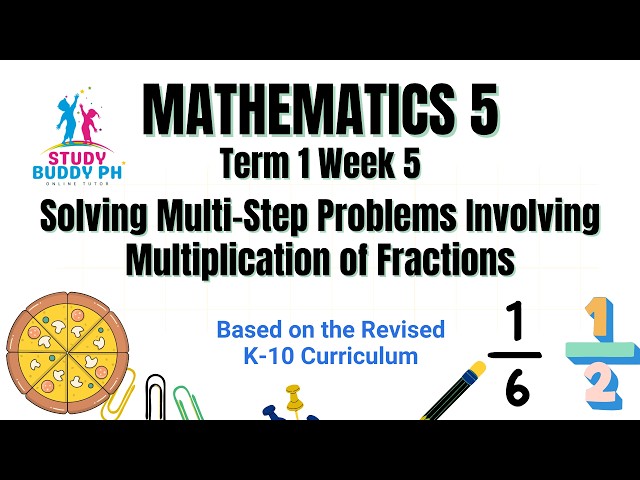 Math 5 Term 1 Week 5: Solving Multi-Step Problems Involving Multiplication of Fractions