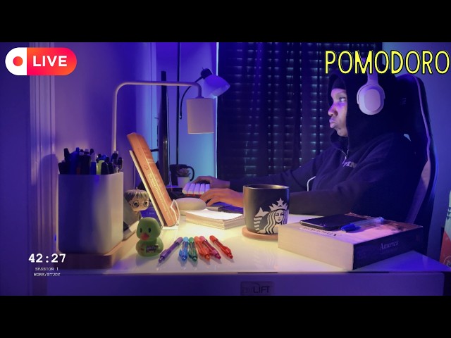 12-hour study | 50+10 | Rain SFX | Computer Science