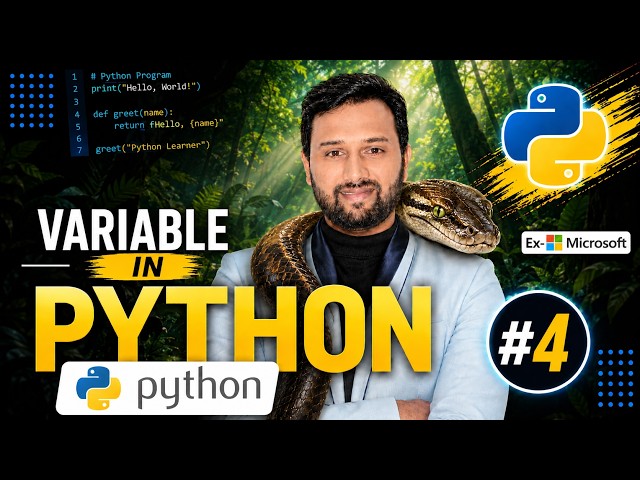 Variables in Python Explained | Python Tutorial #4 | Abhishekh Dubey | ETM Academy