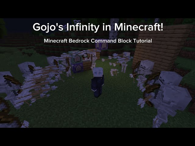 How to Make Gojo's Infinity in Minecraft Bedrock (Command Block Tutorial)