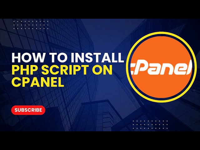 How to install PHP Script in cPanel