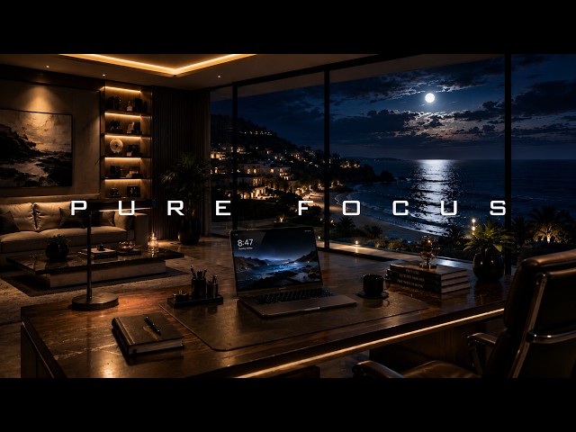 Pure Focus – Deep Focus Music for Work, Studying & Coding | Ambient Techno Synthwave