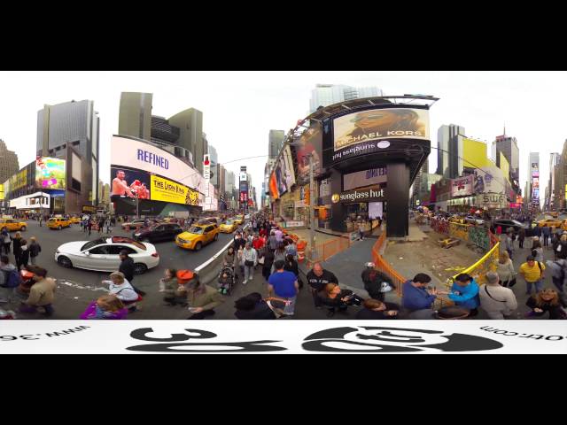 USA Newyork Streets and Times Square 360 VR Video Panorama