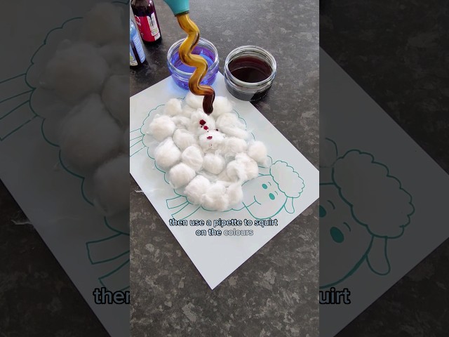 Spring Craft Sensory Play: Adorable Sheep Painting Activity for Fine Motor Skills