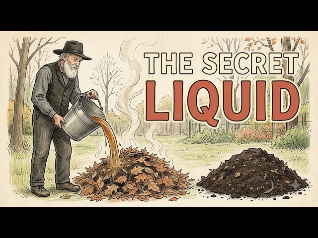 🍂 The Secret Liquid That Turns Leaves Into Rich Compost Fast | Amish Lifestyle