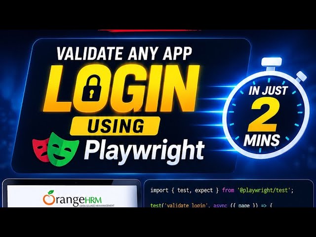 How to Validate Login in Playwright | Login Testing with Playwright & JavaScript 🚀