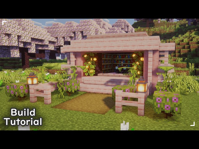 🌸 Cherry Blossom Enchantment Hut 🛖 | Minecraft Build Tutorial