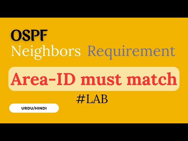 Understanding OSPF Neighborship and Routing: A Practical Tutorial