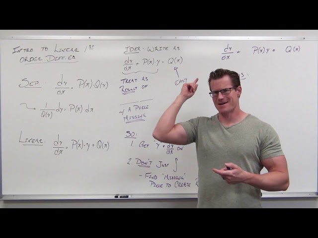 Introduction to Linear Differential Equations and Integrating Factors (Differential Equations 15)