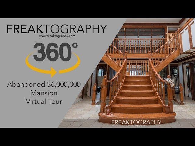 $6,000,000 Abandoned Mansion 360 Self Guided Virtual Tour Abandoned Mansion YouTube Freaktography