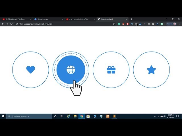Advanced Icons Hover Animation Effects In CSS3 2019