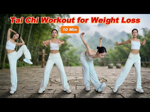 10 Minute Low Impact Tai Chi Workout for Weight Loss, Improve Balance & Stay Active at Home