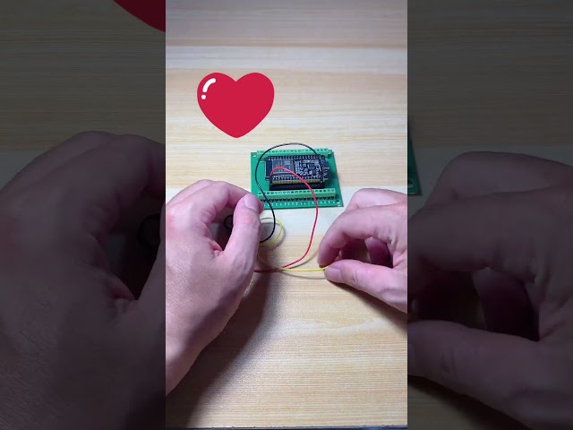 Máy đo nhịp tim mini tự làm tại nhà 🫀 #arduino #esp32 #iot #bytraacademy