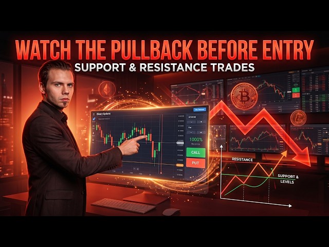 WATCH FOR THE PULLBACK BEFORE ENTRY ! safe binary options strategy ! binary options for beginners