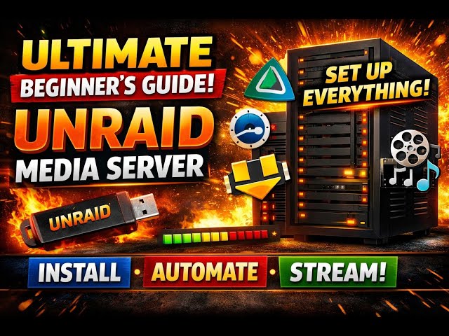 The ultimate beginners guide to an Unraid media server.
