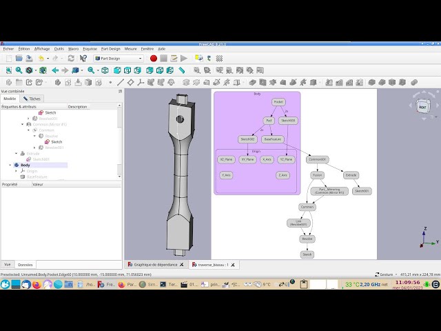 FreeCAD 0.21-0.20 débutant : concilier (conjuguer) Part et Part Design