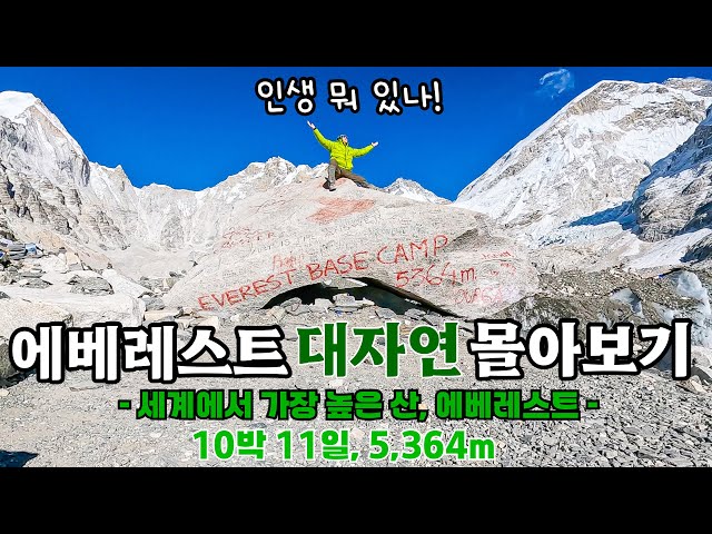 🏔️낭만주의🏔️세계최고봉 에베레스트 트레킹 9박 10일 몰아보기(카트만두, 루클라, 남체바자르, E.B.C, 에베레스트뷰호텔]