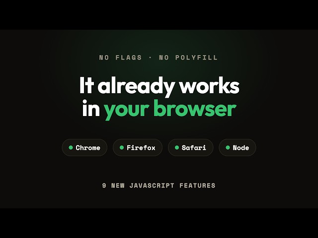 These New JavaScript Features Already Work in Your Browser