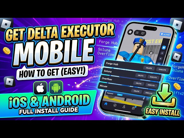Delta Executor Mobile Tutorial - How To Get Roblox Executor Delta Executor iOS iPhone & Android APK