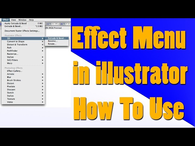 How To Use Effect Menu Bar in Adobe Illustrator | Illustrator Effect Menu Tutorial #education