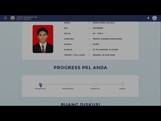 Demo Sistem informasi PKL berbasis website (studi kasus : SMKN 2 KOTA)