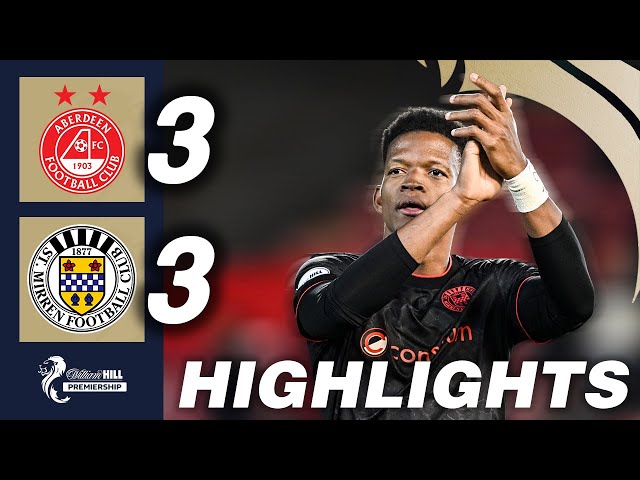 Aberdeen 3-3 St Mirren | HIGHLIGHTS | William Hill Premiership
