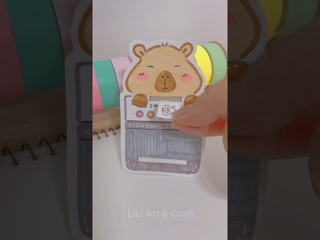 Capybara Coloring Machine Paper Craft #papercraft #capybara