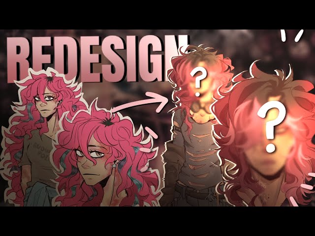 REDESIGNING MY OLD OCS (part 2) | full character design process