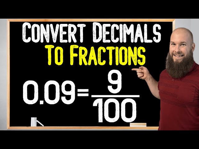 Decimal To Fraction Conversion (Tenths, Hundredths, and Thousandths)