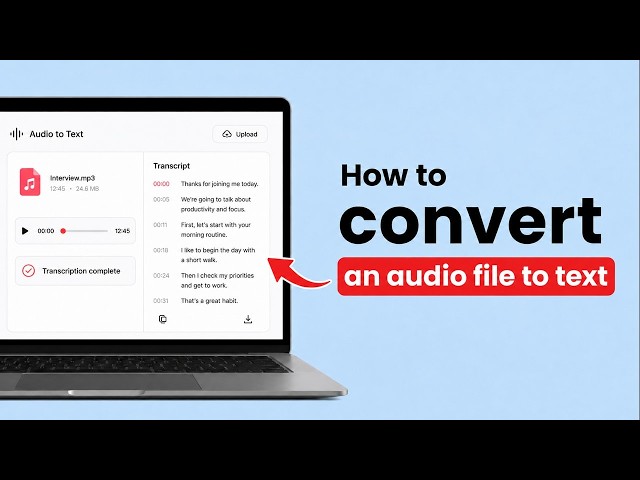 How To Convert An Audio File To Text