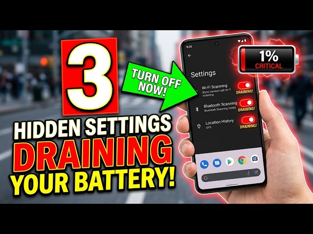 3 Hidden Android Settings Draining Your Battery (Turn Off NOW!)