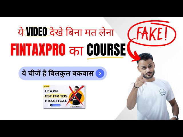 Fintaxpro Course review | Don't Take This Course Without Watching This Video! | Student Testimonials