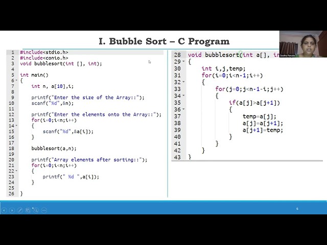 Sorting Techniques(Bubble sort,Selection sort)