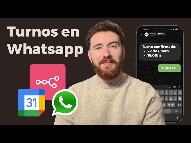 Chatbot de WhatsApp: agenda turnos automaticamente (n8n + Google Calendar)