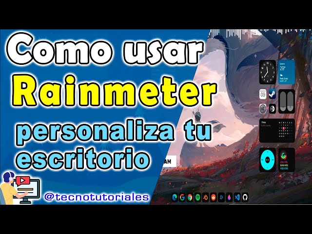 Cómo usar rainmeter