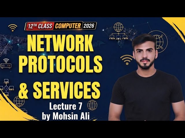 Network Protocols and Services | 12th Computer new book 2026 | HTTP, FTP, TCP/IP Protocols | PTB