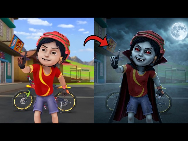 Shiva Cartoon Characters as Vampire 🧛