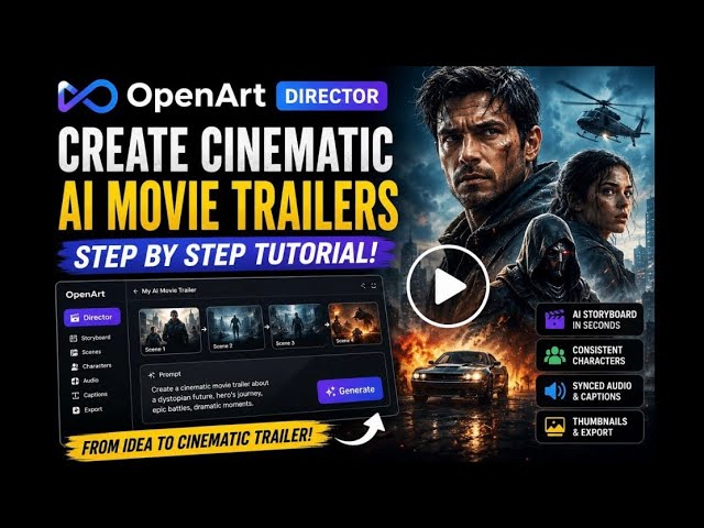 OpenArt Director AI Tutorial: Create a Cinematic Trailer in Minutes