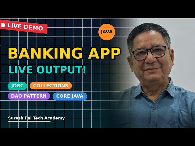 Running My Java Banking Application Live! (Complete Project Demo) 🔥