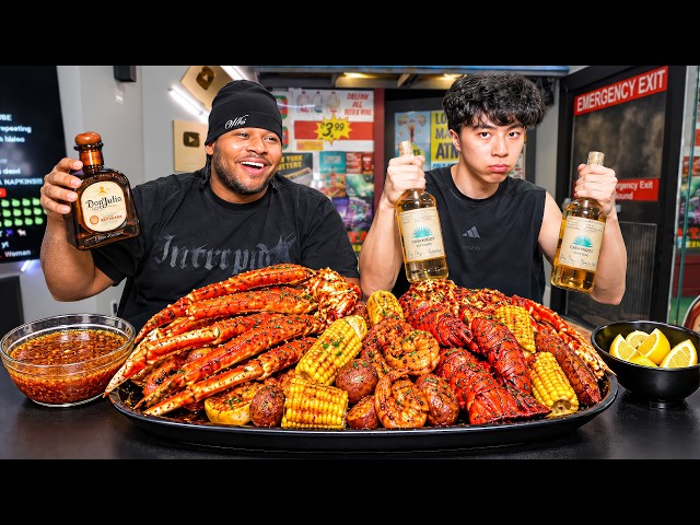My First DRUNK Mukbang.. (Never Again)