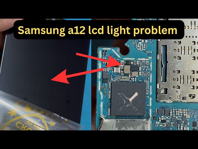 Samsung a12 LCD light solution||samsung a12 display light not working