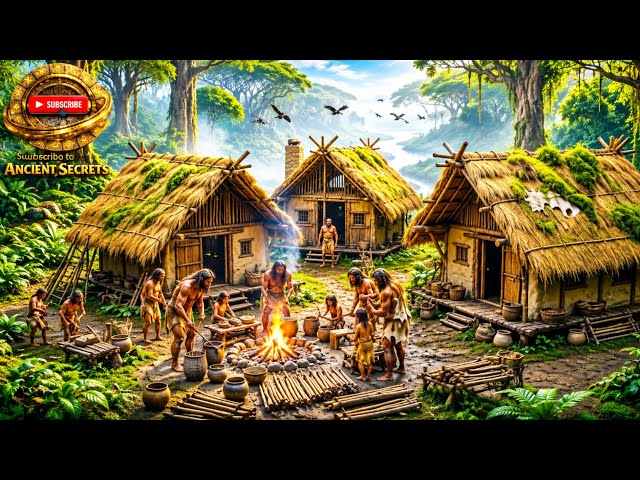 The First Human Homes|How Early Humans Built Shelters 10,000 Years Ago|Ancient Survival Documentary