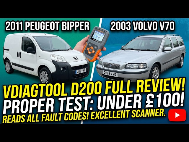This £100 OBD Scanner Read ALL My Volvo Fault Codes?! 😲 | VDiagTool D200 Review