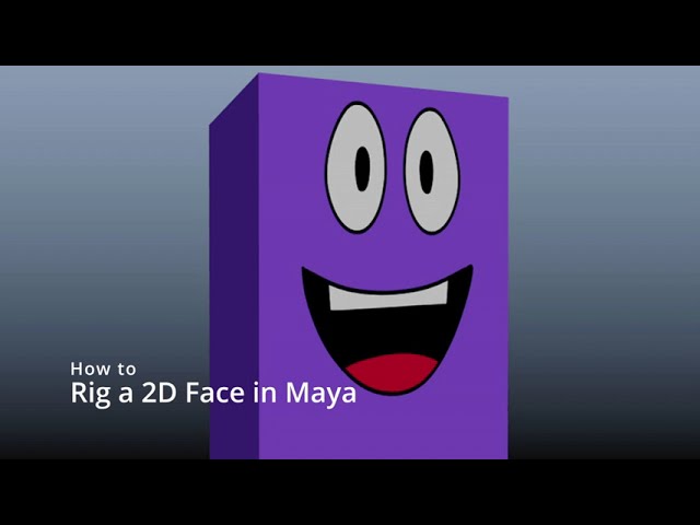 How to rig a 2d face in Maya