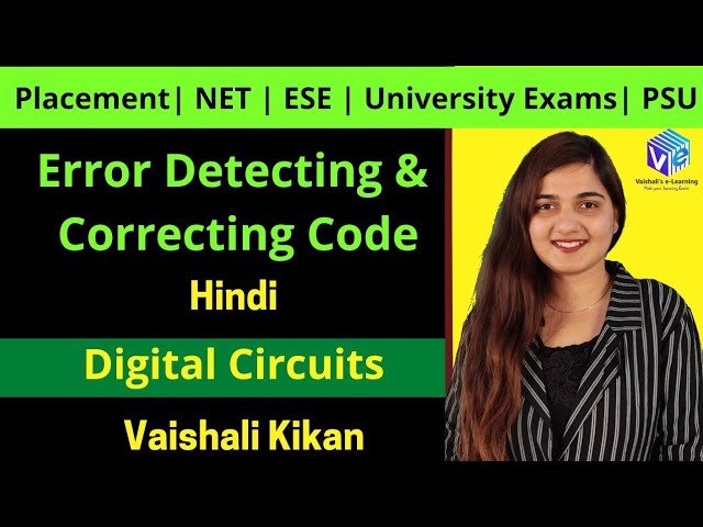 Error Detection  and Corection Coding Hindi