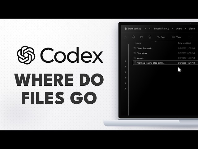 Where Does ChatGPT Codex Save Files? Find Your Outputs Fast