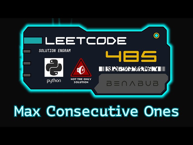 Max Consecutive Ones — LeetCode #485 | Python Algorithm Visualization