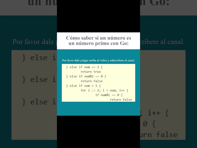 Cómo saber si un número es un número primo con Go (AJTekniko)