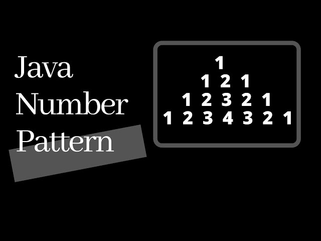 Number Pattern in Java - using for loop