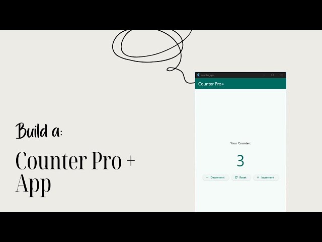 Flutter Mini Class #2 — Build a Counter App Pro+ (Clean UI + State Management)
